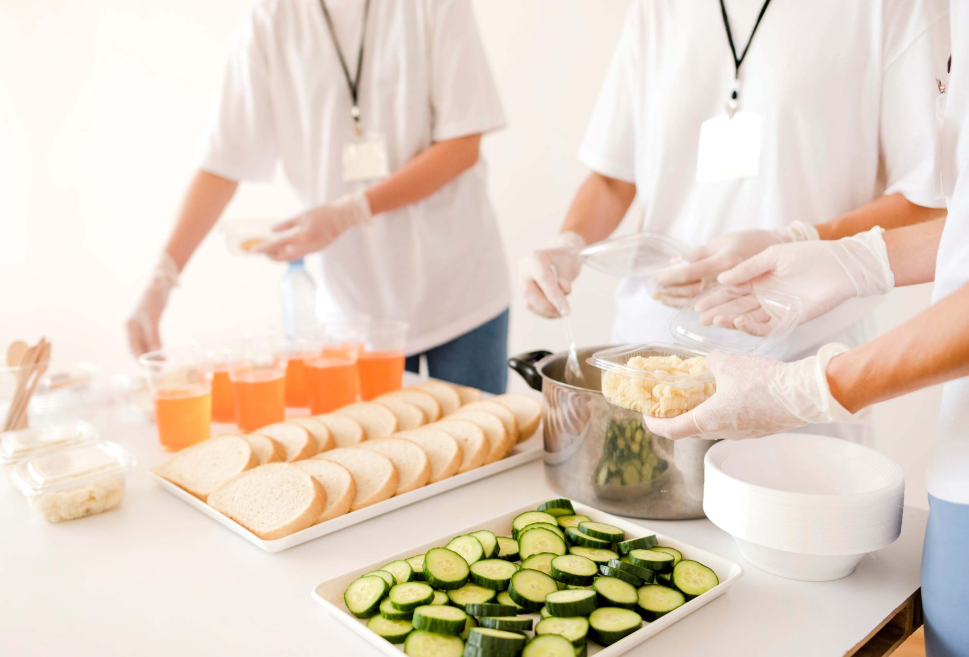 Preparación de alimentos en grupo